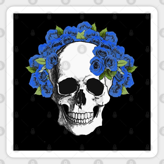 Floral Skull 10 Sticker by Collagedream